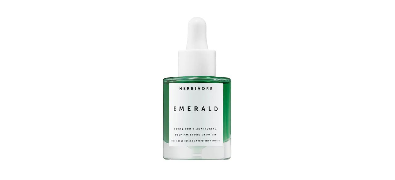 Best Herbivore Emerald CBD Adaptogens Deep Moisture Glow Oil