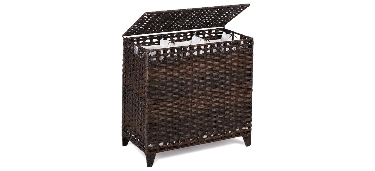 Hermina Handwoven Rattan Laundry Basket