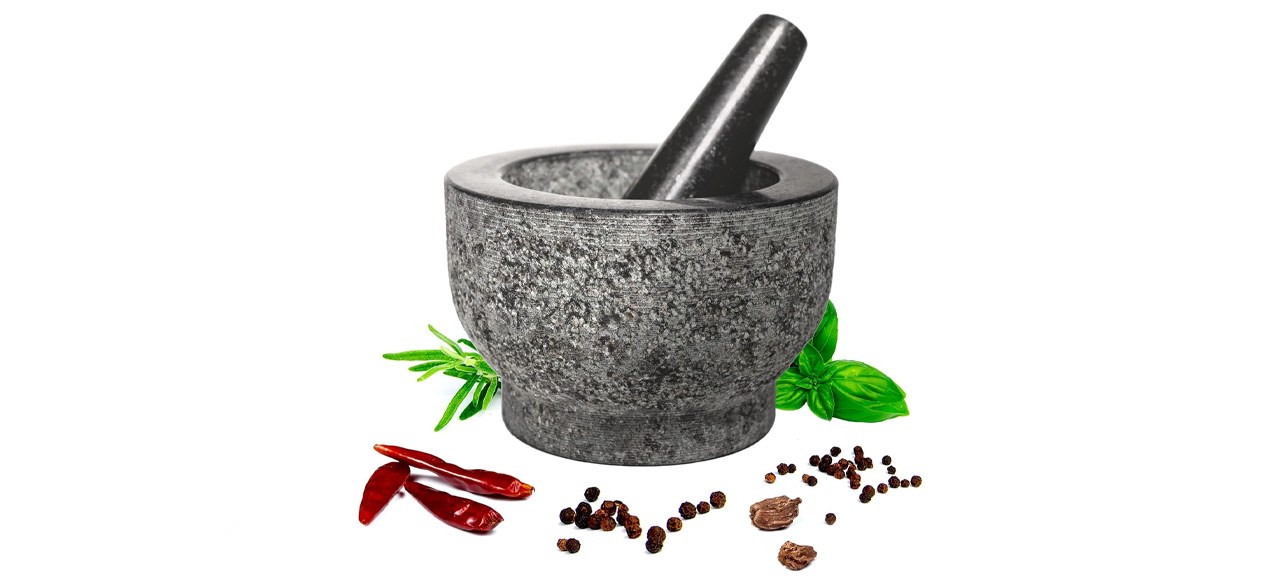 HiCoup Kitchenware Granite Mortar and Pestle