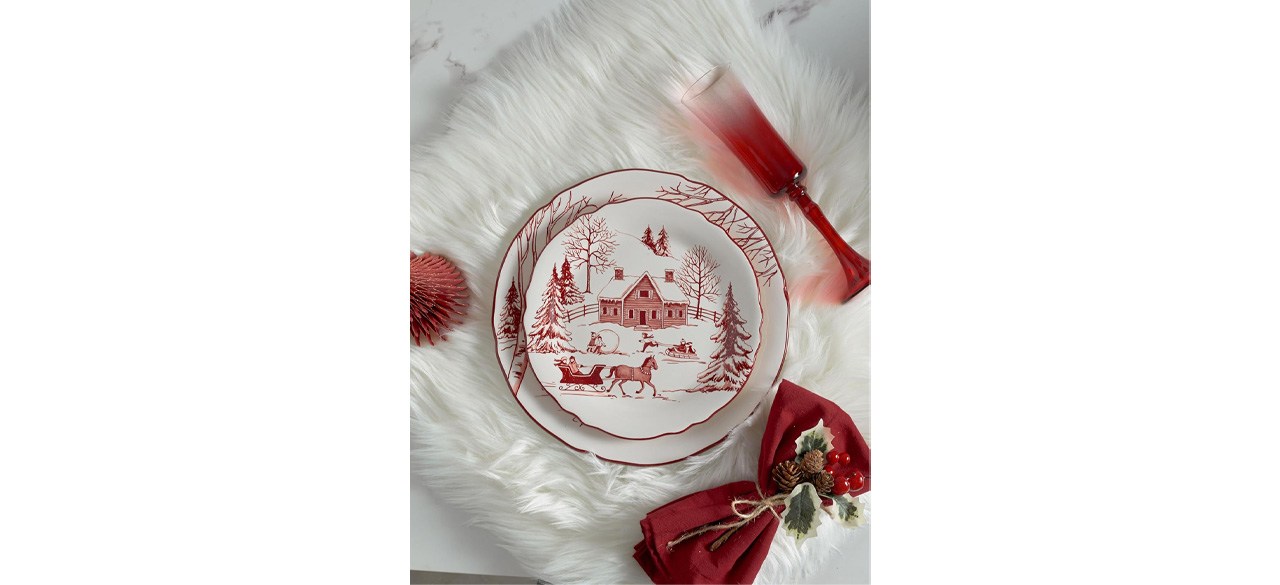 Bico Toile de Jouy Winter Wonderland Ceramics Dinnerware Set