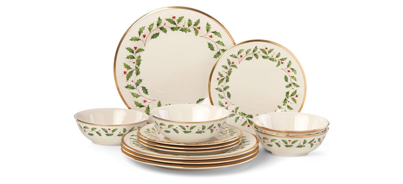 Lenox Holiday Plate and Bowl Set