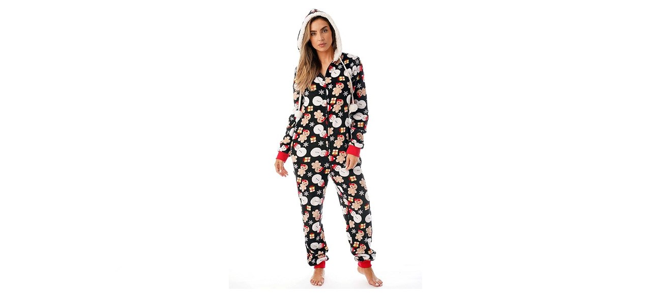 Holiday ugly Christmas adult onesie pajamas by Just Love