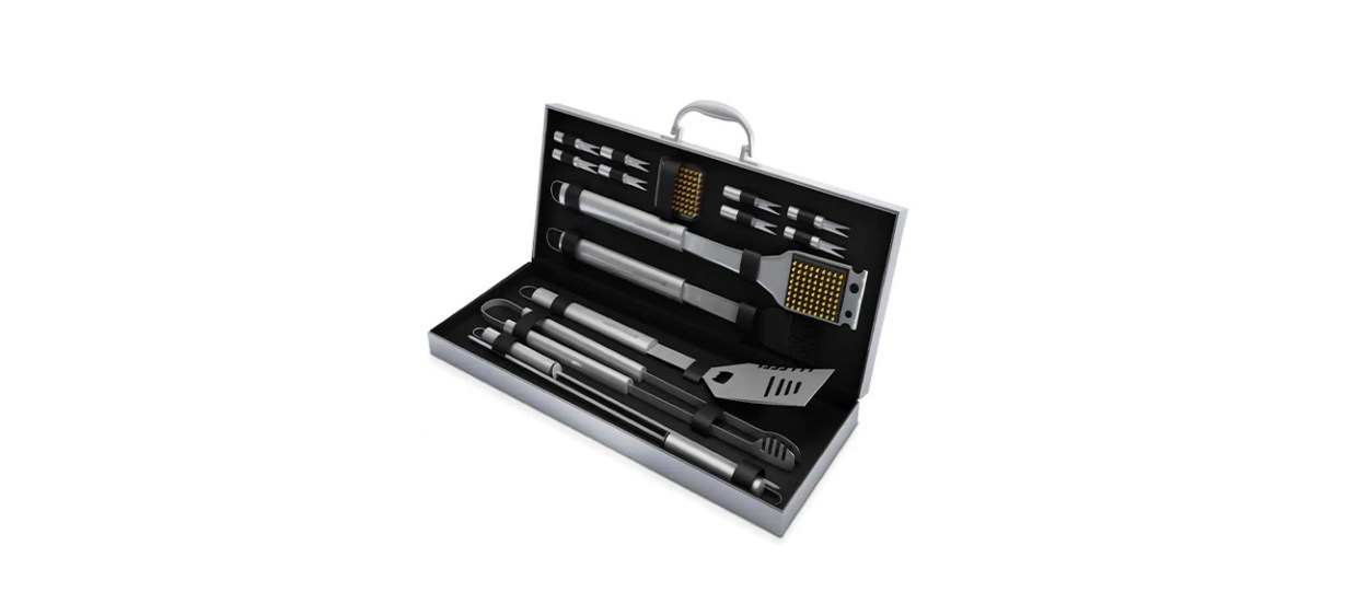 Best Home-Complete 16-Piece Stainless Steel BBQ Grill Tool Set