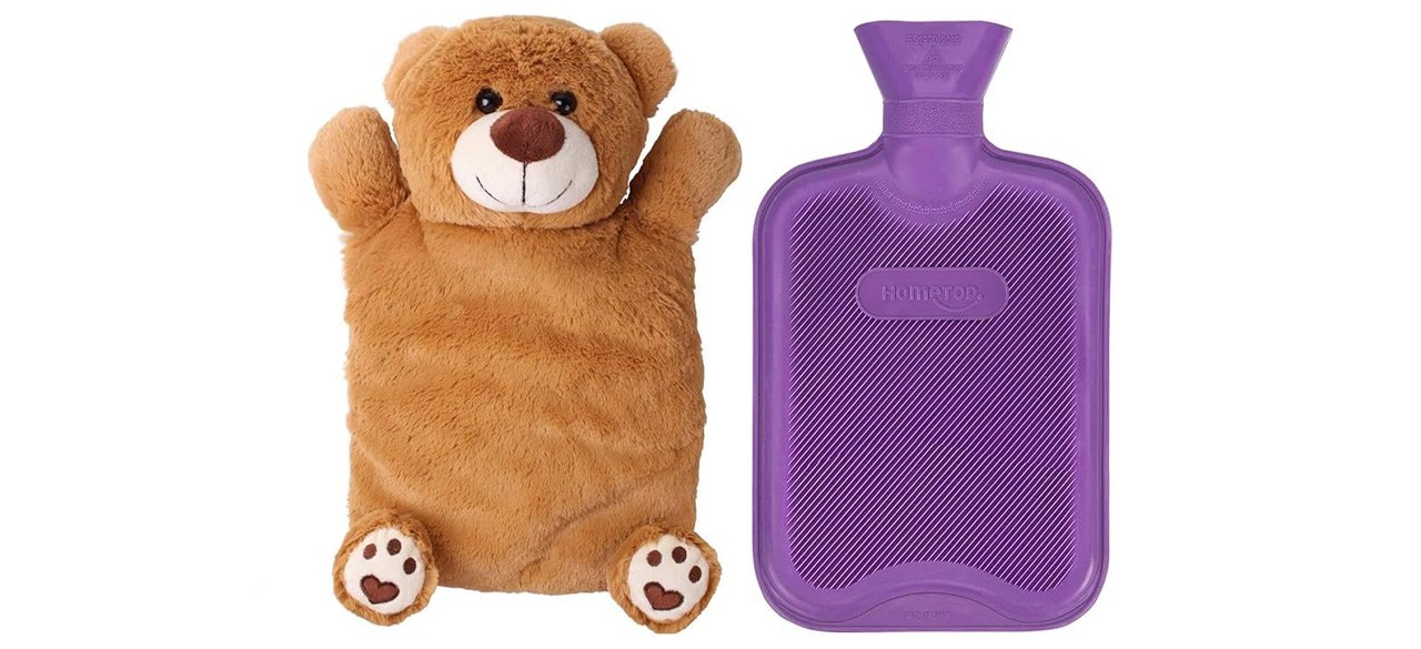 Garrafa de água quente de borracha Hometop com tampa de cerveja marrom