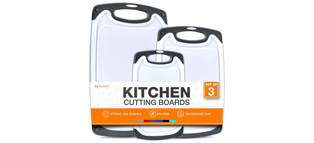 HOMWE Three-Piece Kitchen Cutting Board Set