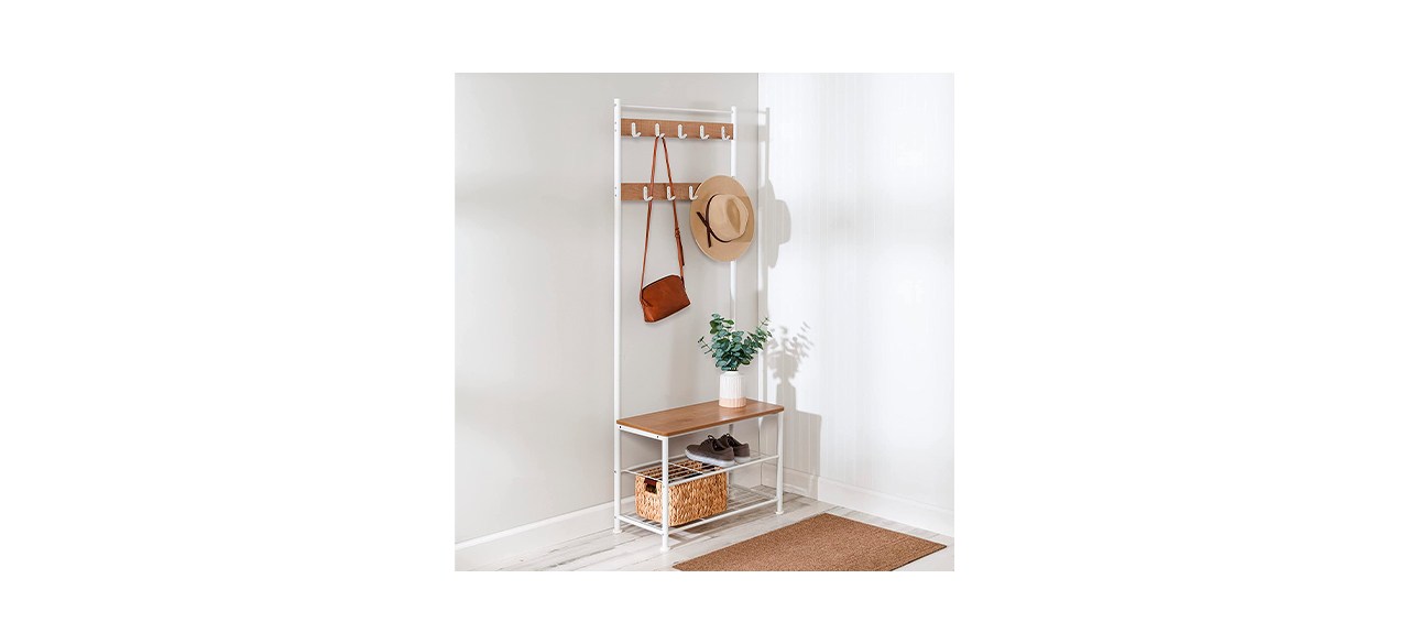 Best Honey-Can-Do Entryway Hall Tree with Bench and Shoe Storage