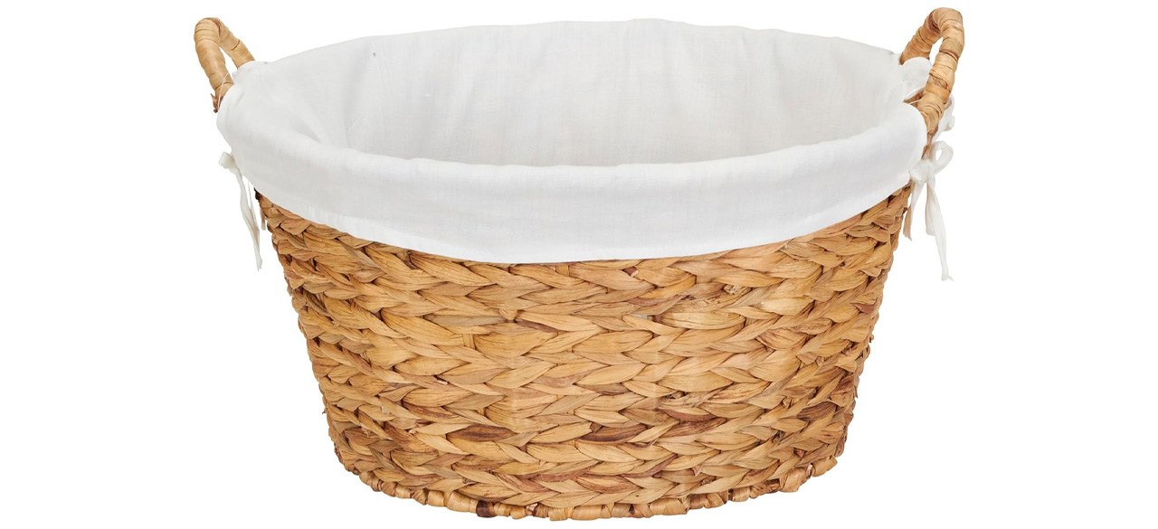 Household Essentials Round Wicker Laundry Basket