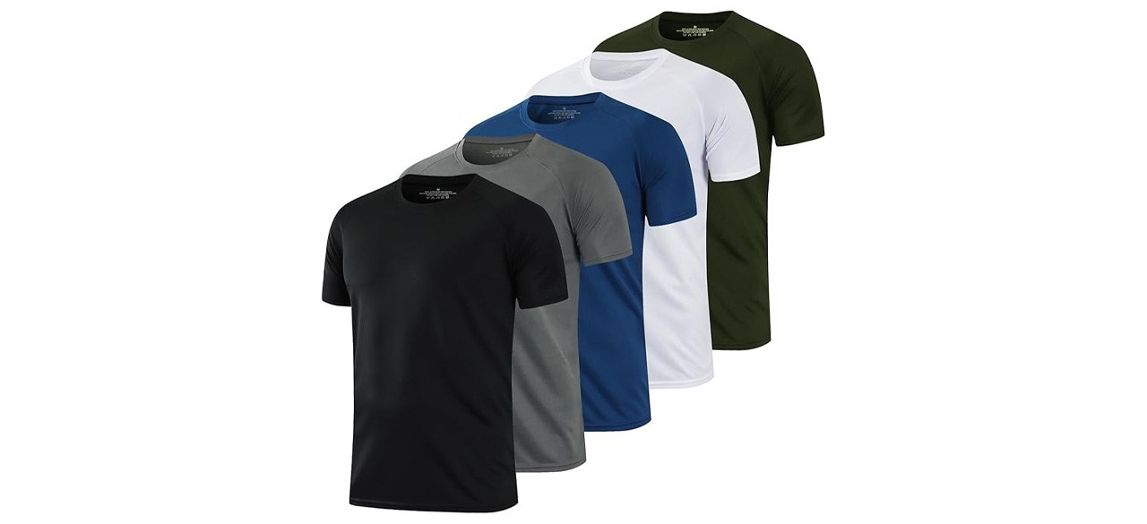 HovSiyla 1/5 Pack Running Shirts