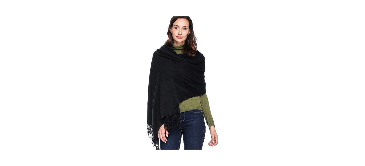 best Hoyayo Thick Pashmina Wool Blend Shawl