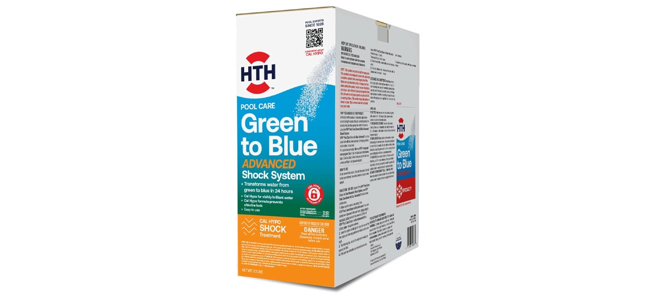 HTH 52038 Swimming Pool Care Green to Blue Advanced Shock System
