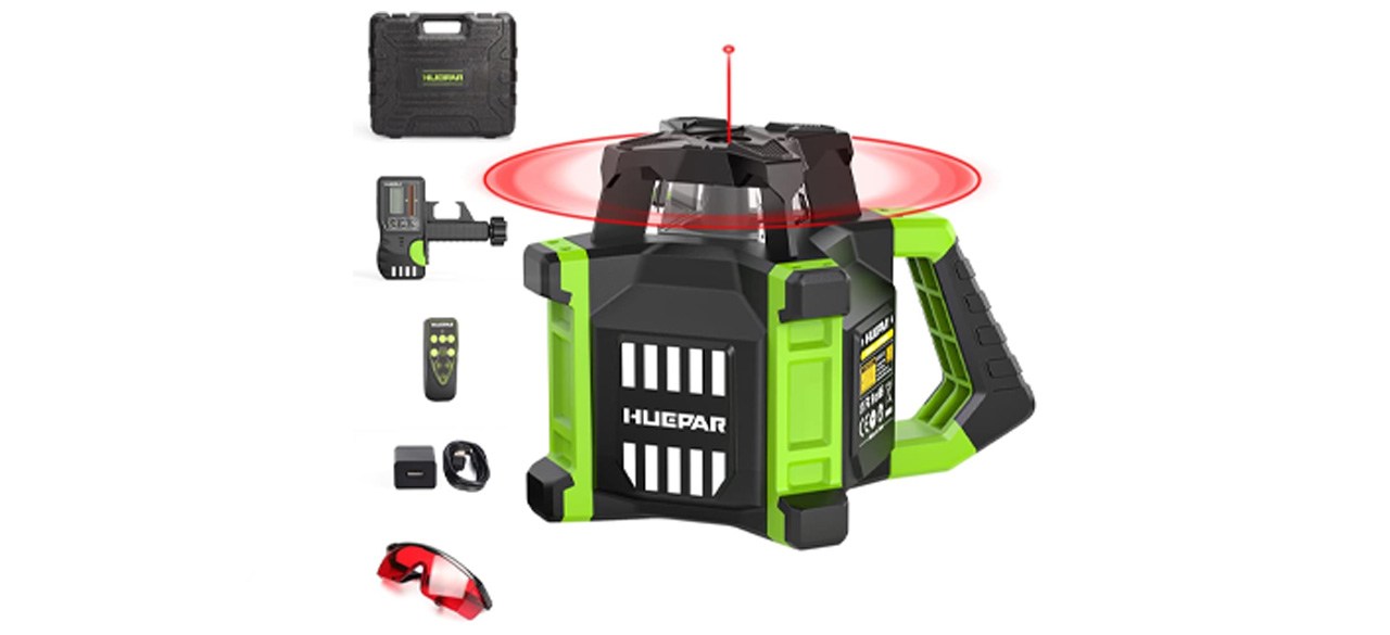 Huepar Electronic Self-Leveling Rotary Red Laser Level Kit