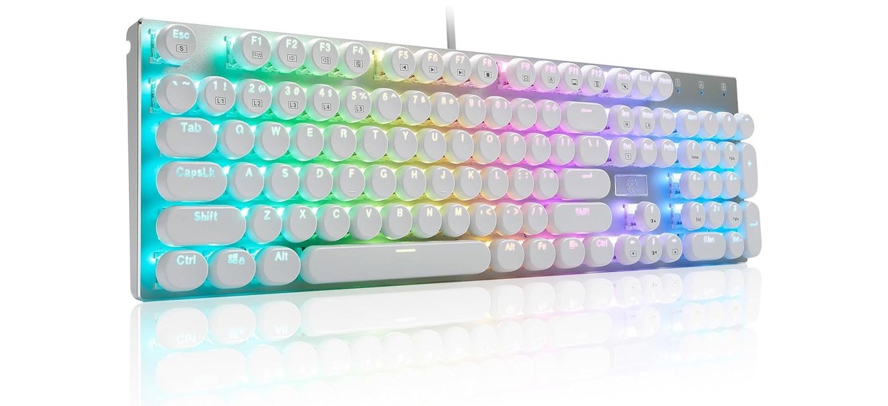 HUO JI E-Yooso Z-88 Wired Typewriter Style Mechanical Gaming Keyboard