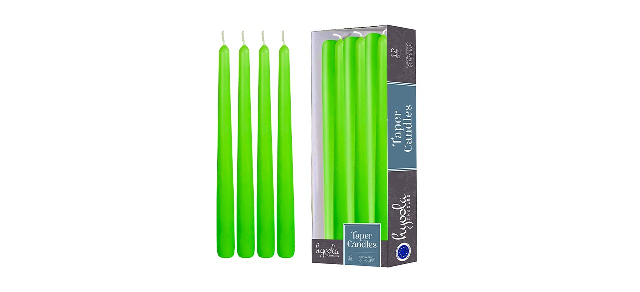 Best Hyoola Lime Tall Taper Candles