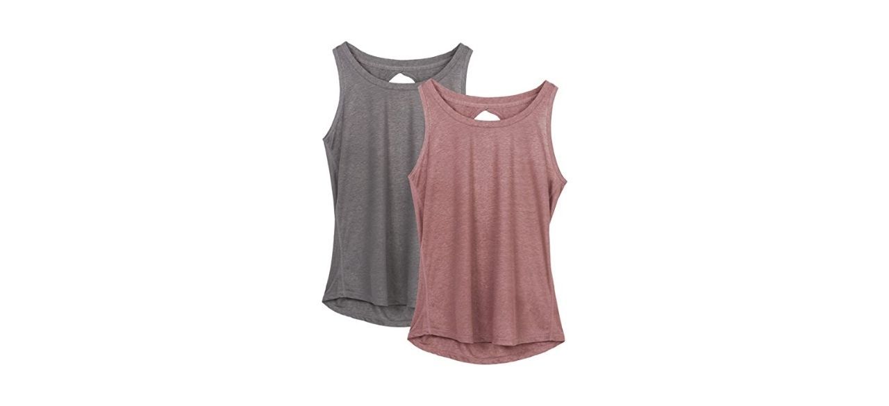 Icyzone Racerback Tops, Two-Pack