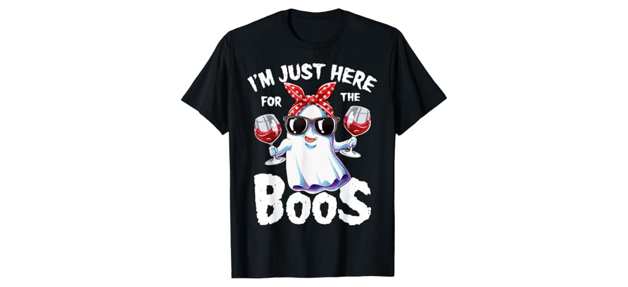 I'm Just Here For The Boos Funny Halloween Women T-Shirt