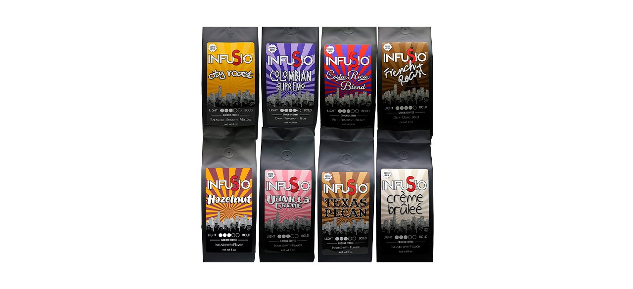 Best InfuSio Gourmet Ground Coffee Variety Pack