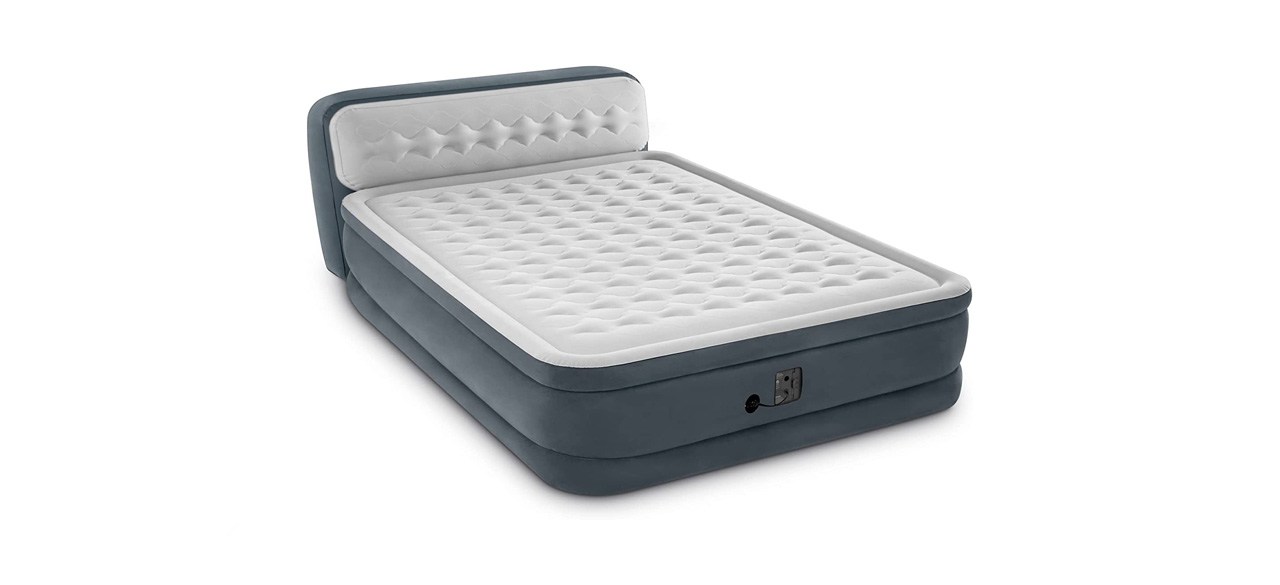 best Intex 18-Inch Pillow Top Air Mattress with Electric Pump and Headboard