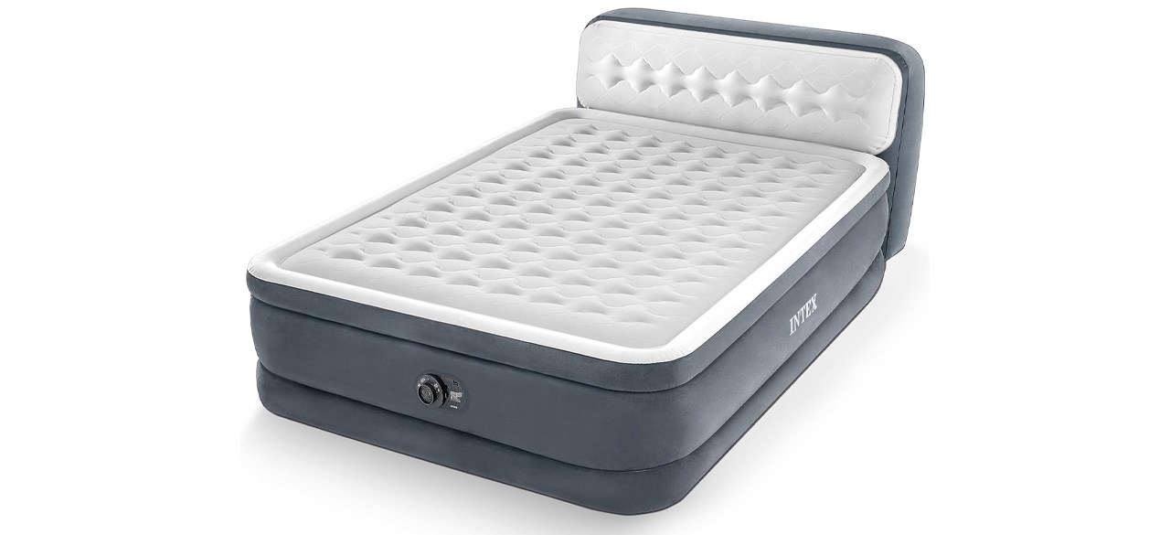 best Intex 18-Inch Pillow Top Air Mattress with Electric Pump and Headboard