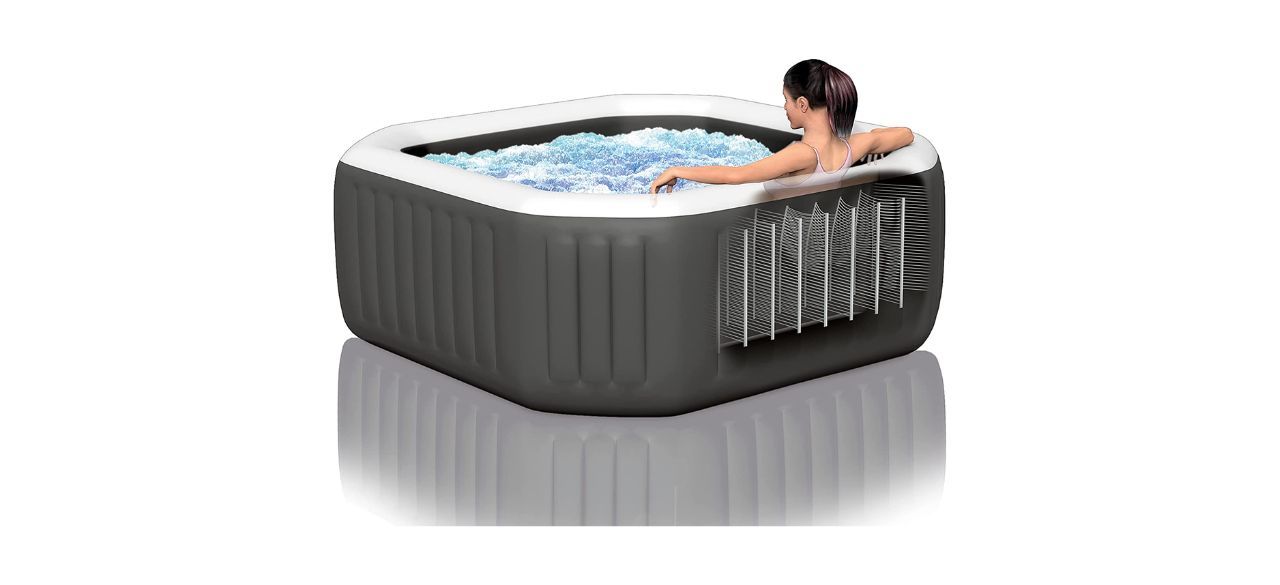 Best Intex 28437EP PureSpa Bubble Massage Deluxe Hot Tub