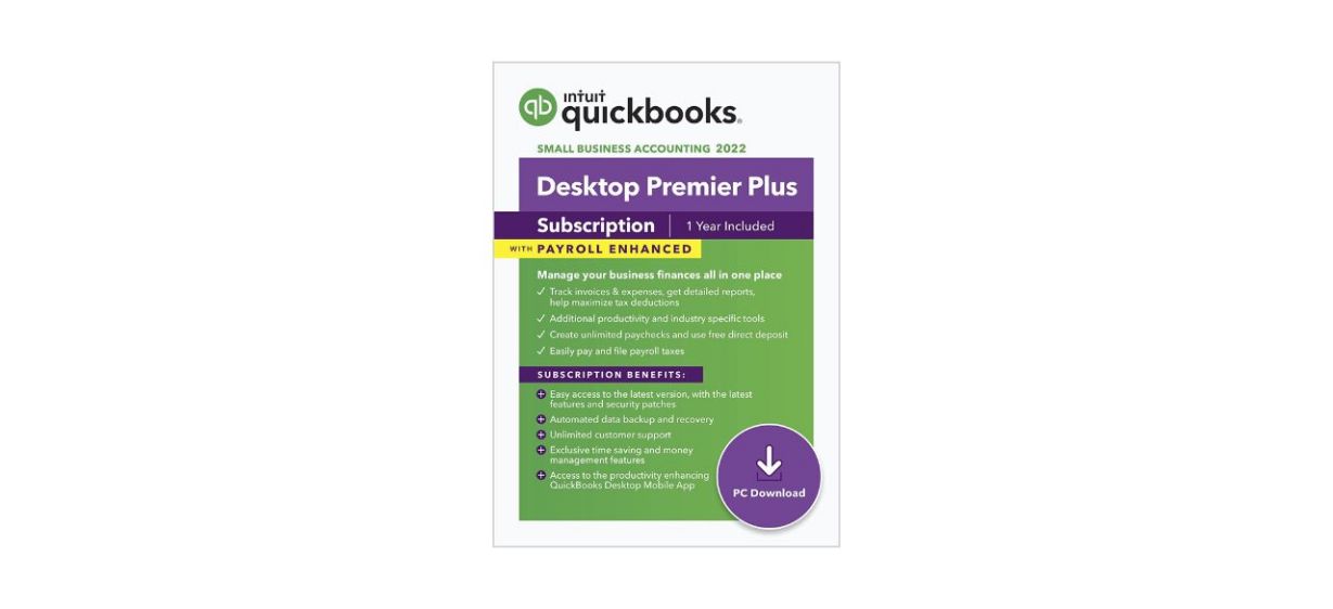 Best Intuit QuickBooks Desktop Premier Plus With Payroll