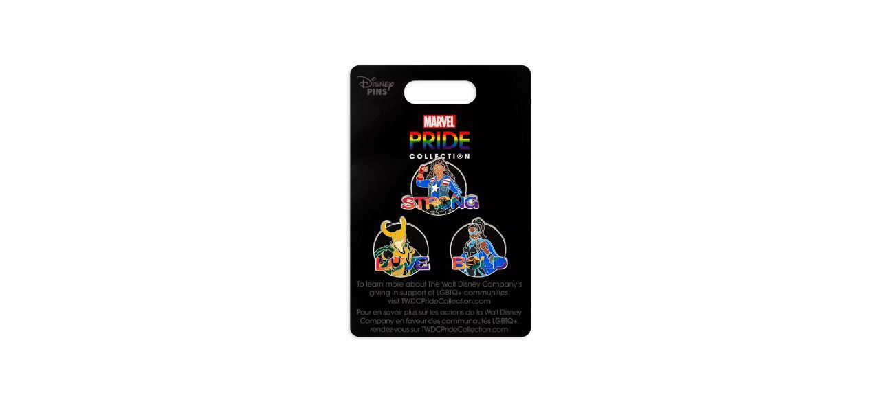 Loki, America Chavez and Valkyrie Pin Set — Marvel Pride Collection