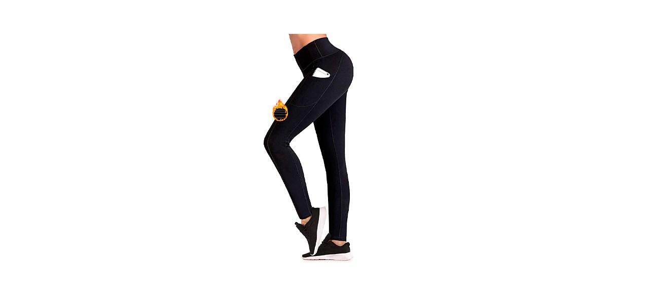 Fleece Lined Leggings, Side Pockets – Yogipace