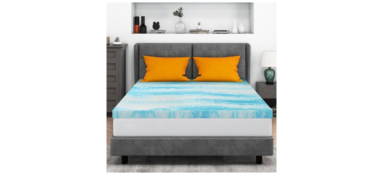 IULULU 3-inch Gel Memory Foam Mattress Topper