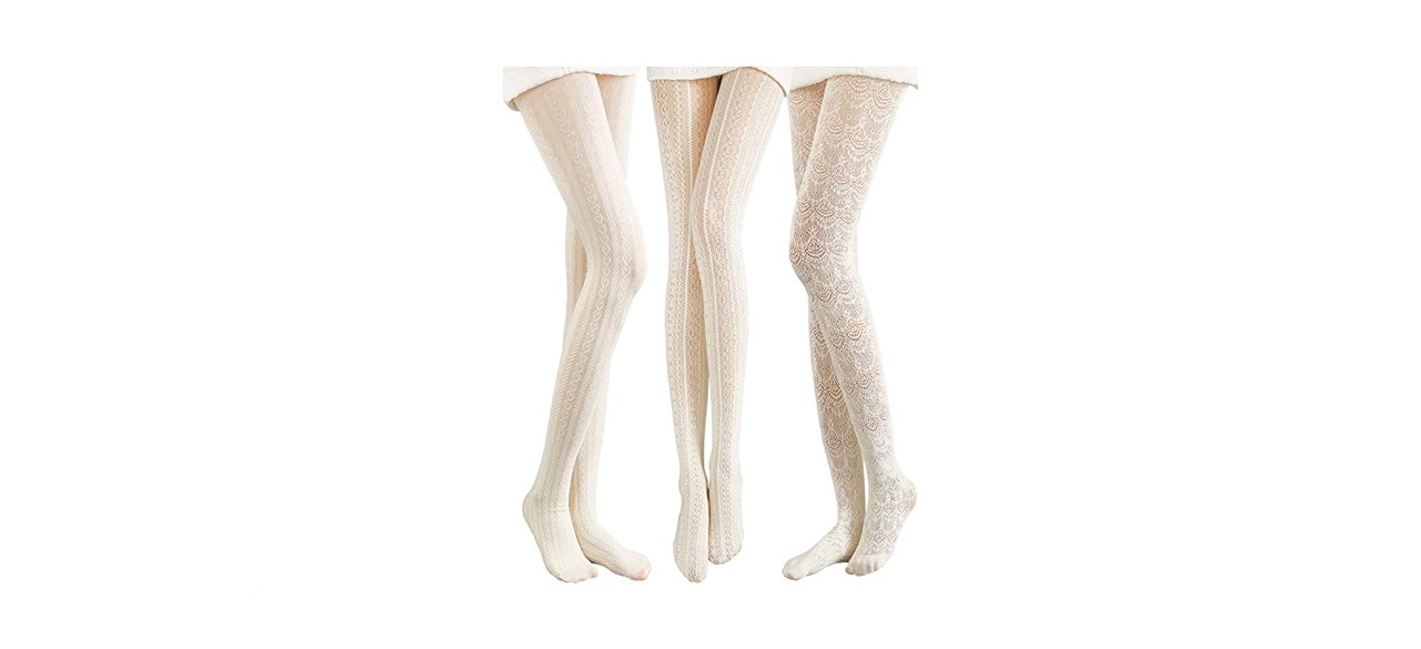 best JaGely Knitted Patterned Tights