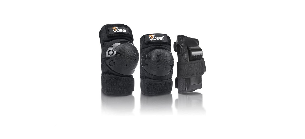 best JBM Adult-Child Kneepads Elbow Pads Wrist Guards 3 In 1 Protective Gear Set