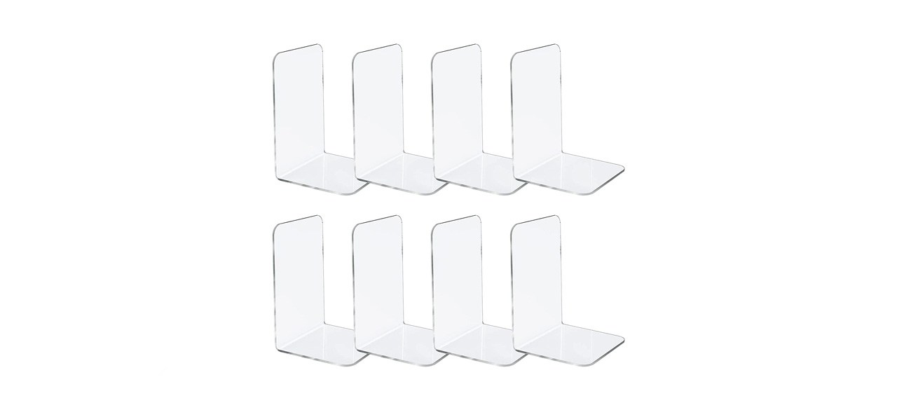 best Jekkis 8-Piece Clear Bookends