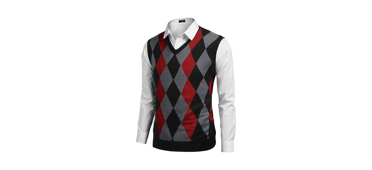 best Jinidu Men's V-Neck Casual Knit Vest