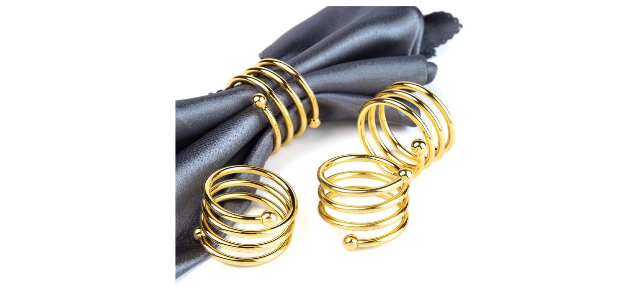 Jofefe Gold Round Napkin Rings