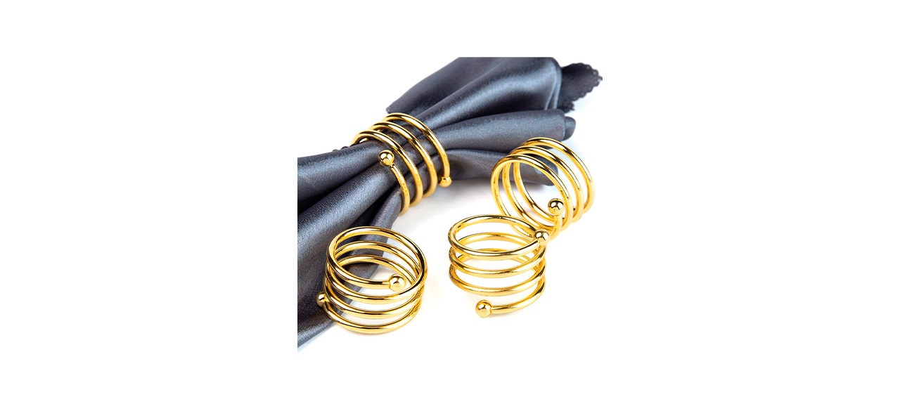 Best Jofefe Gold Round Napkin Rings