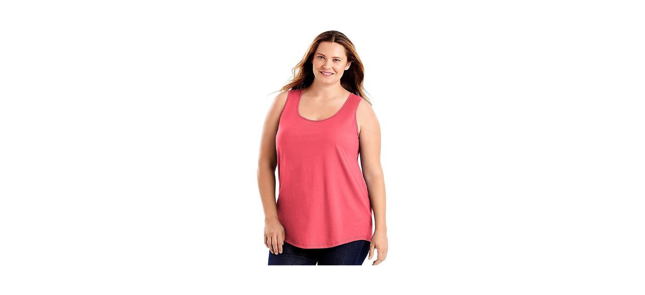 Best Just My Size Shirttail Tank Top