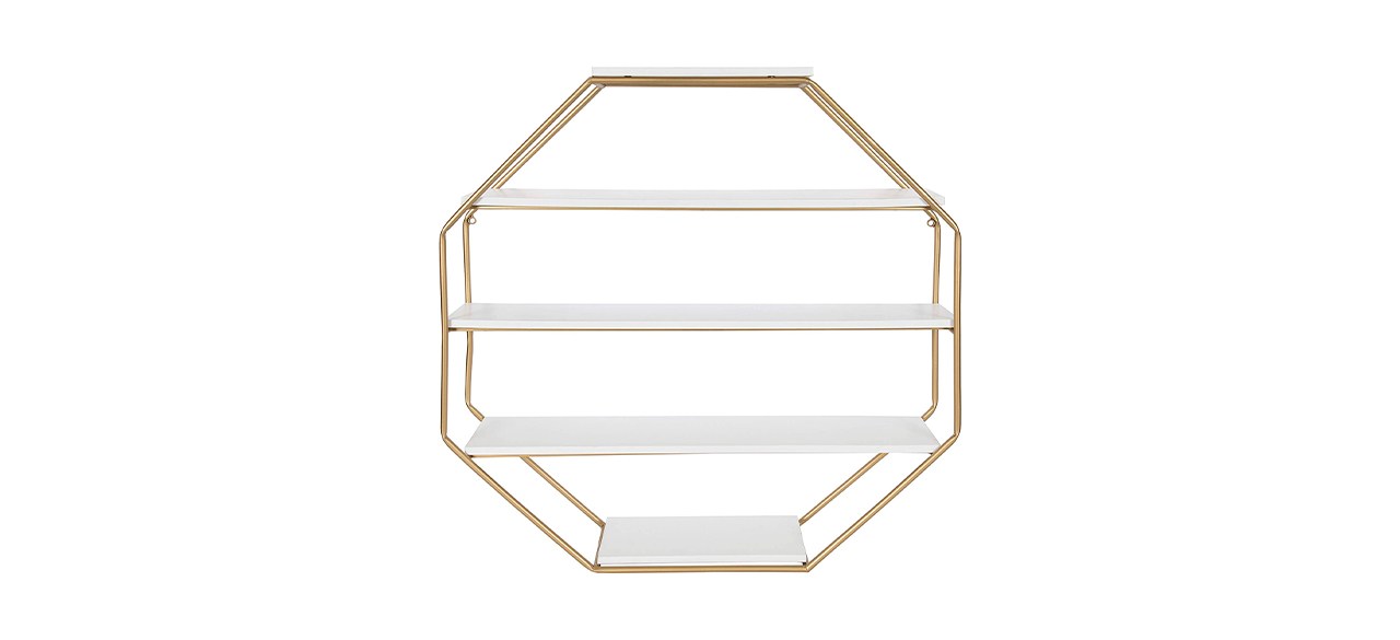 Best Kate and Laurel Modern Octagon Floating Shelf