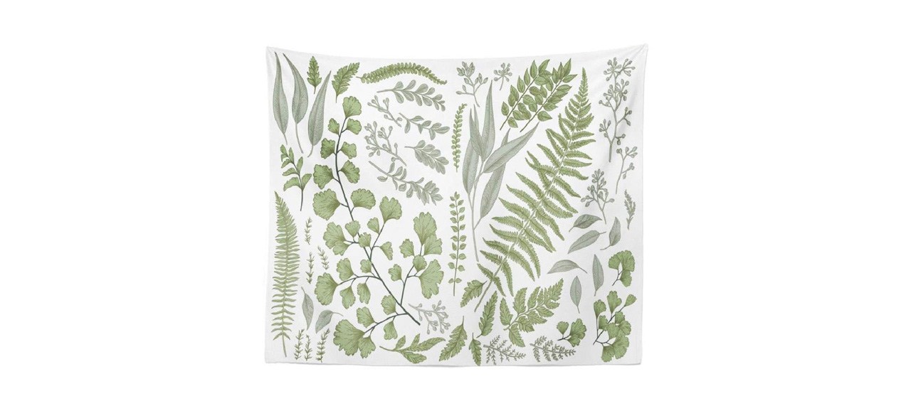 Botanical Tapestry on white background