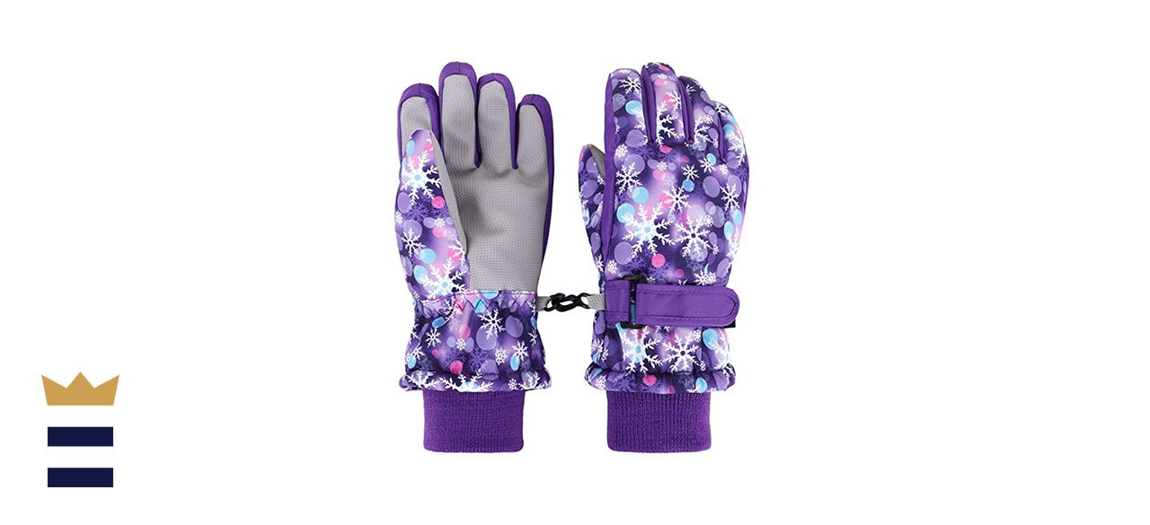 Lullaby Kids Cotton Kid's Windproof Waterproof Snow Ski Gloves