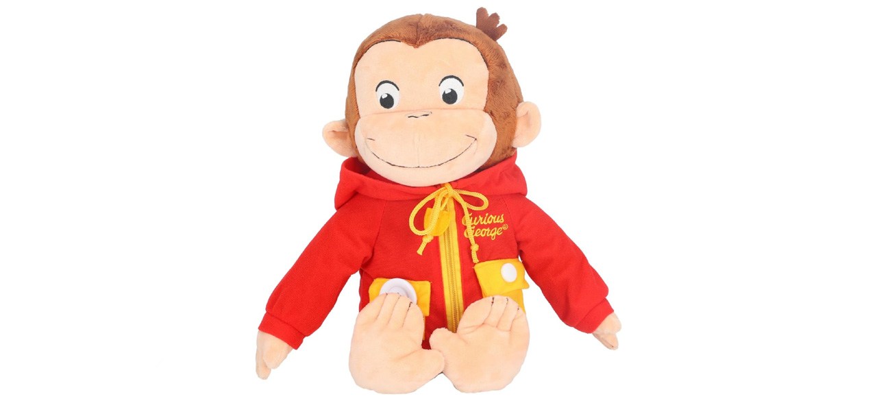 KIDS PREFERRED Curious George Learn-to-Dress Stuffed Animal