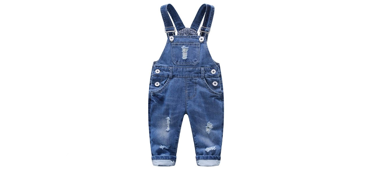 Kidscool Place Baby Ripped Jean Overalls
