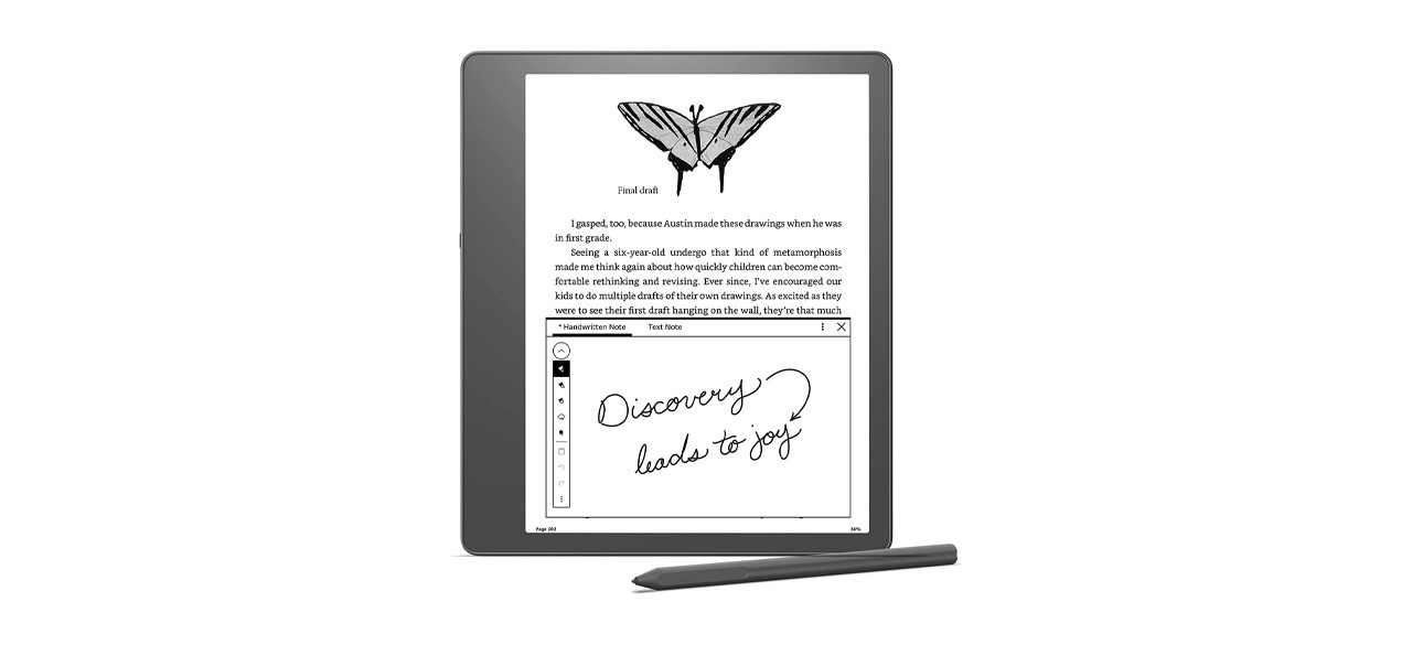 Kindle Scribe on white background 