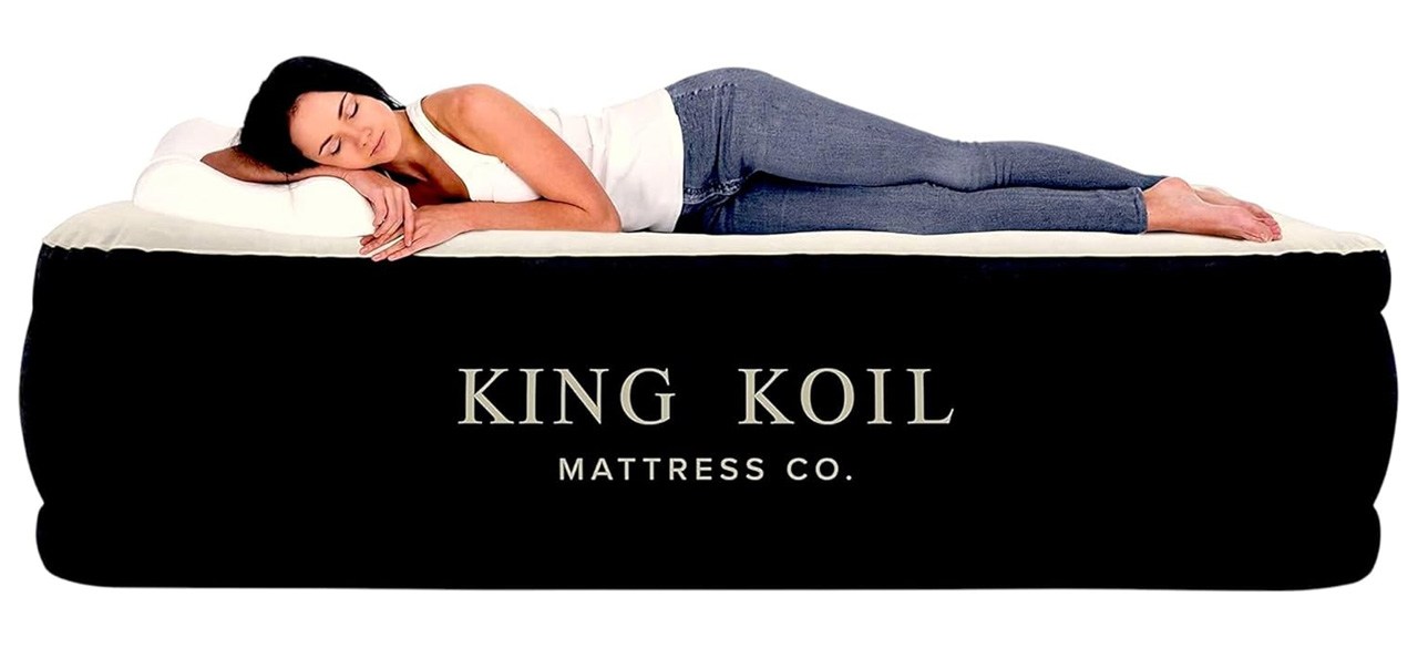 King Koil’s Queen Air Mattress with Built-In Pump