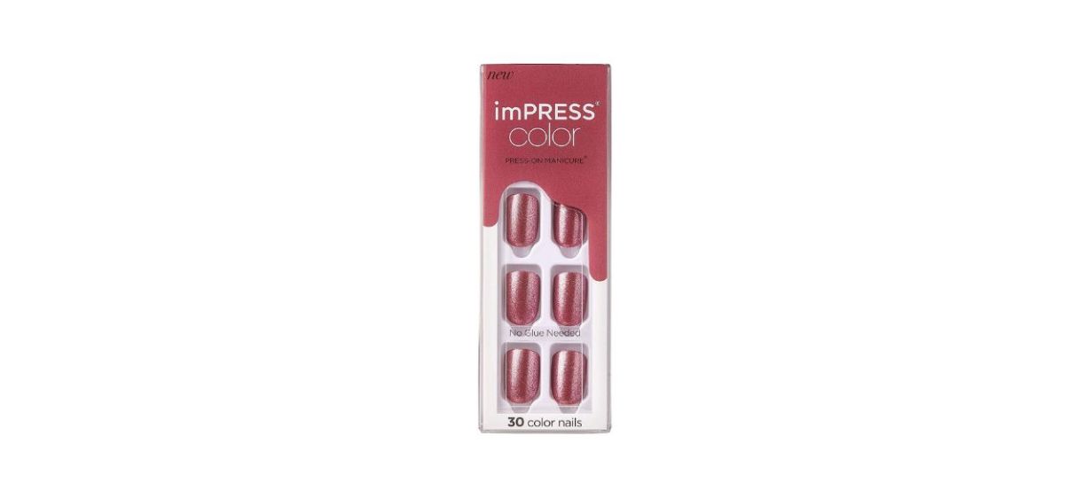 Best Kiss Impress Color Press-On Manicure