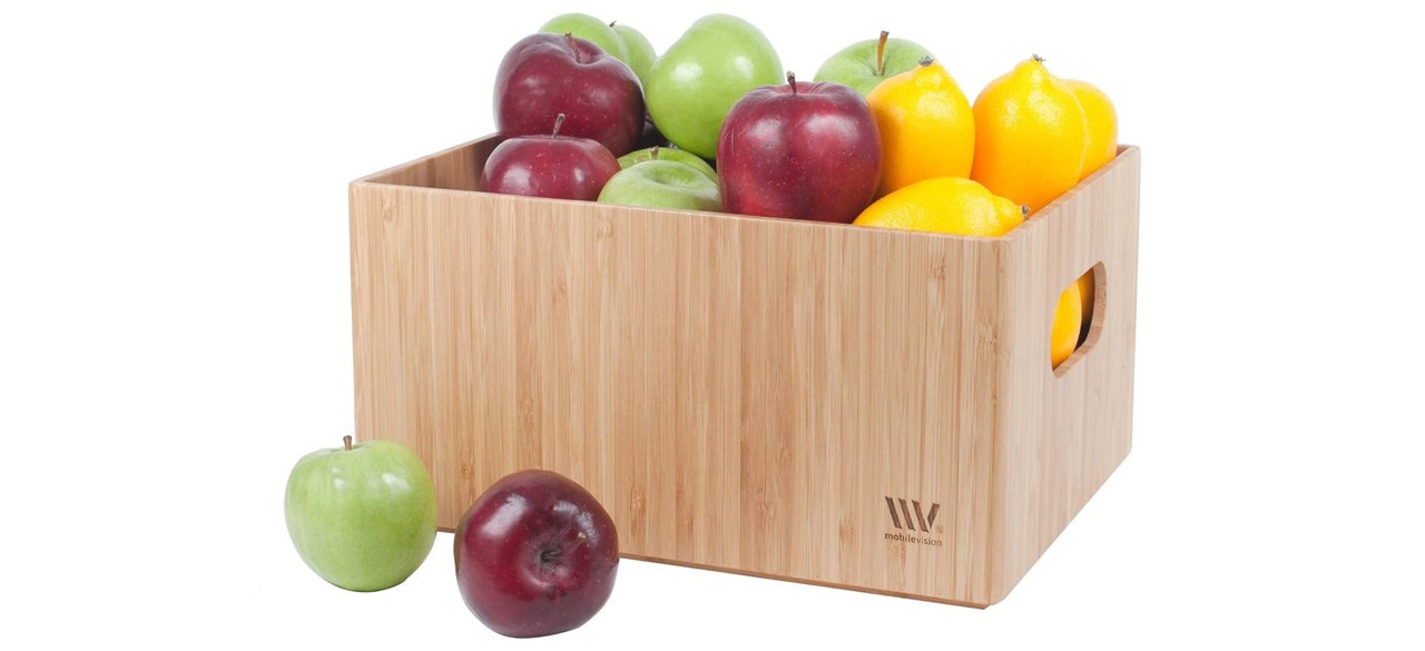 Kitchen-Best MobileVision Bamboo Storage Bins