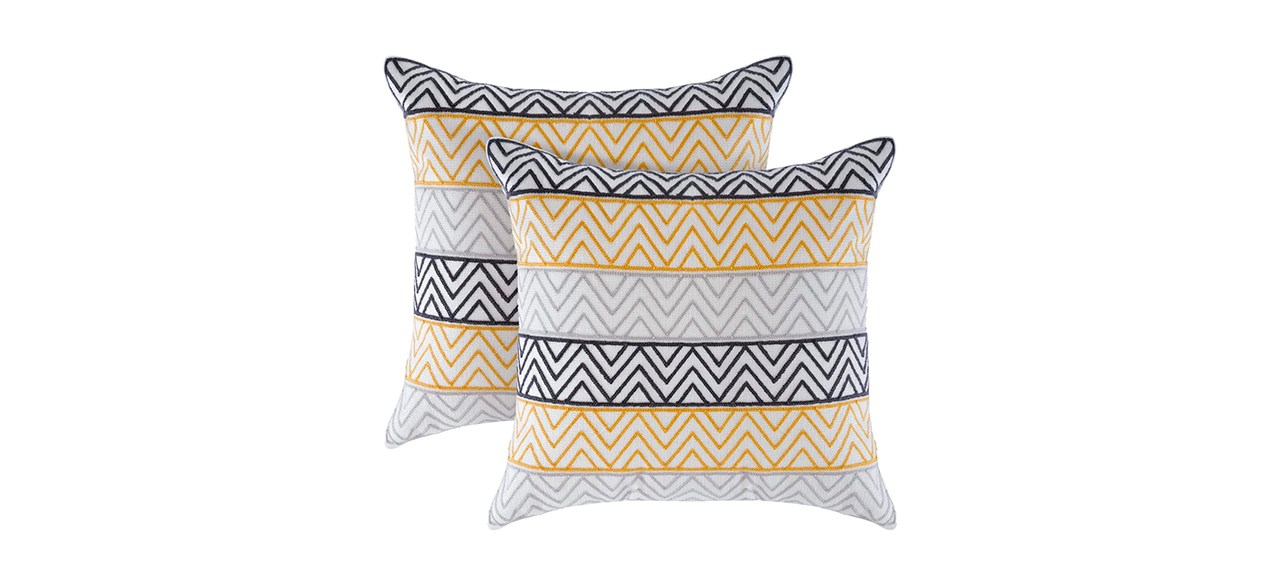 Best La Jolie Muse Chevron Decorative Pillow Cover Set