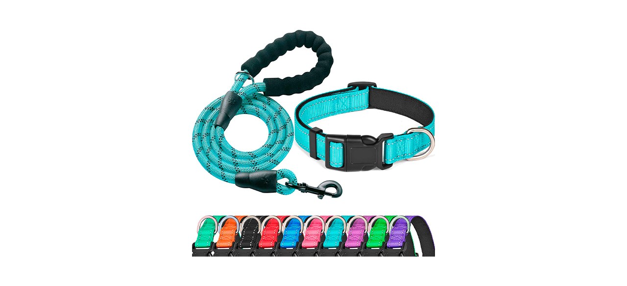 Best Ladoogo Reflective Dog Collar and Leash