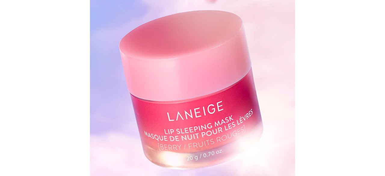 LANEIGE Lip Sleeping Mask-Berry on purple and pink background