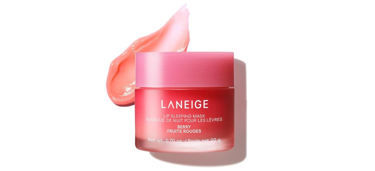 LANEIGE Lip Sleeping Mask-Berry on purple and pink background