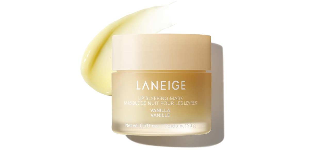 LANEIGE Lip Sleeping Mask-Vanilla on light yellow swirly background