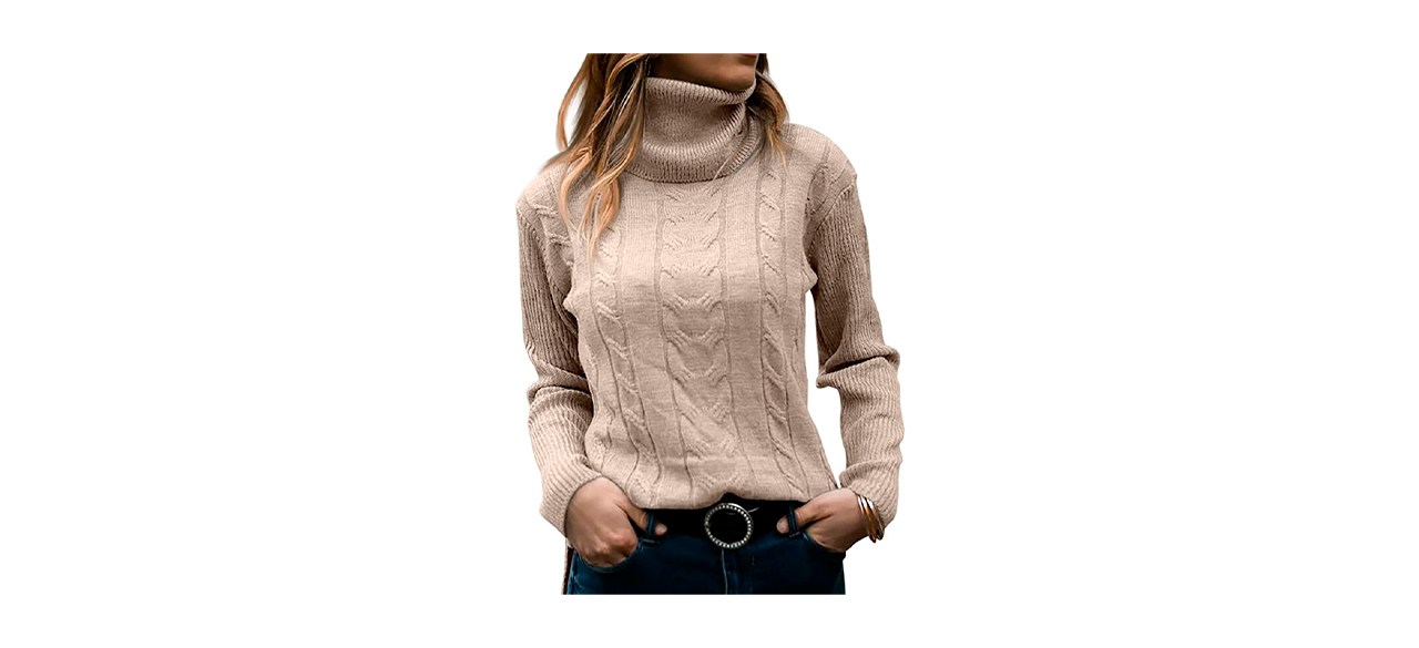 Best Langwyqu Women's Turtleneck Sweater