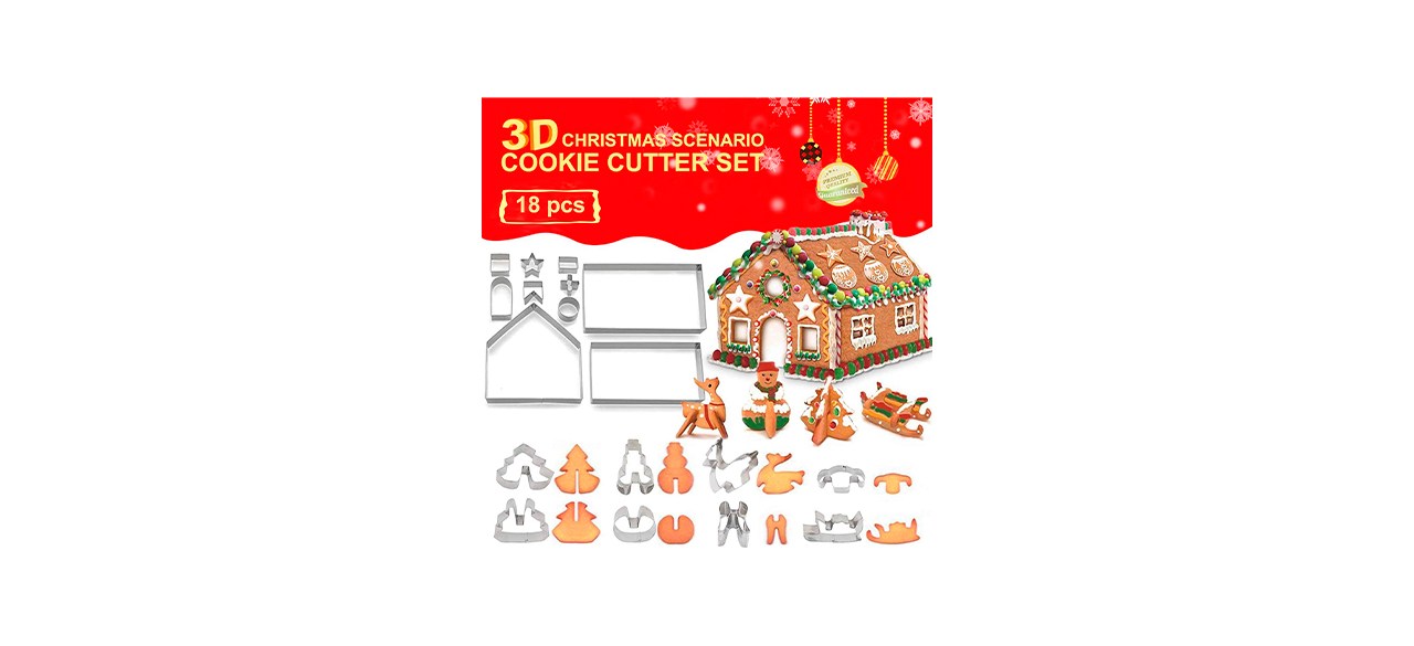 Best Lanskyware 18-Piece 3D Gingerbread House Cutters Kit